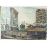 Robert Soden
Cardiff Redevelopment in the 1960s
Watercolour
69 x 99cm