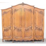 A 20th century oak armoire,