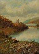 Alfred De Breanski
Dolabadern Castle, Llanberis, North Wales
Oil on canvas
Signed and inscribed