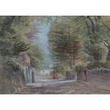 Arthur Miles
Spring in the suburbs
Watercolour
Signed and dated 1976, label verso
27 x 36.