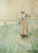 H Dearden
Dutch Girl
Watercolour
Signed and dated '19
35.