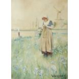 H Dearden
Dutch Girl
Watercolour
Signed and dated '19
35.
