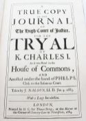 A 17th century leather bound book "A true copy of the journal of the high court of justice for the
