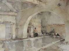 After Sir William Russell Flint
A bath house
A limited edition coloured print No.