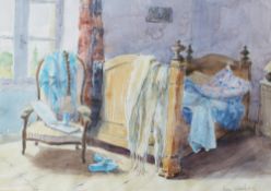 Ann Whalley
Study of a bedroom
Watercolour
Signed
28 x 40cm