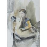 Ambrose McEvoy
Portrait of Zenobie
Watercolour
label verso
40.