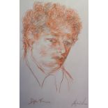 Andrew Vicari
Dylan Thomas
A head and shoulders portrait
Pastel
Signed and inscribed
Andrew Vicari