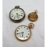 A 9ct yellow gold open faced pocket watch,