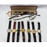 A Gentleman's Seiko wristwatch together with six other gentleman's watches and five ladies watches