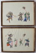 20th century Chinese School
Warriors and dancers
Watercolour
21.