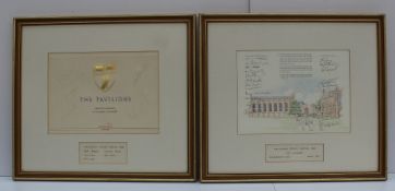Cheltenham Cricket Festival 1990, a print, signed by the Gloucestershire CCC and the Surrey CCC,