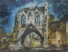 John Piper
Kirkham Priory Gateway
A print
Signed in pencil to the margin, No.47/100
The Railings