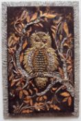 Elizabeth Lewis
An owl in a tree
Relief panel in metals and resins
Signed verso and labels
41 x 25.