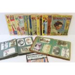 Two postcard albums containing circa 440 cards including scenic cards, comic cards,