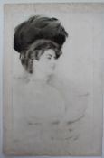 Paul Cesar Helleu
Head and shoulders portrait of a lady
An engraving
Signed
54 x 33.