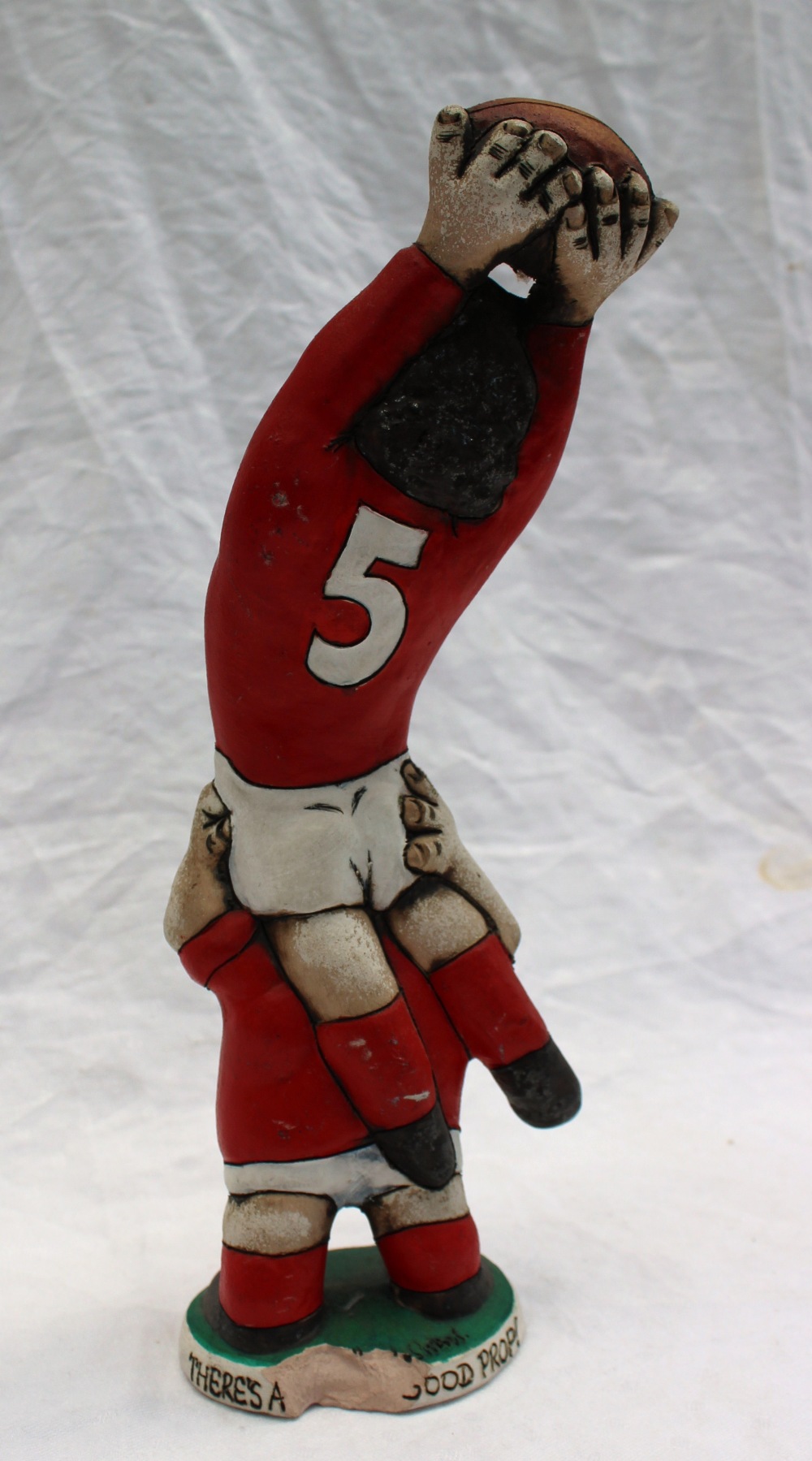 A John Hughes grogg titled "Under every great lock......Theres a good prop", signed to the underside - Image 3 of 4