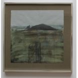 Jack Crabtree
A valleys Landscape
Oil on paper
Signed and label verso
29 x 29.5cm
 CONDITION REPORT: