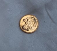 An Elizabeth II gold Sovereign dated 2005