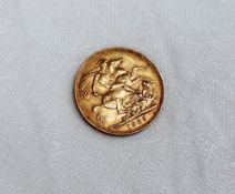 An Edward VII gold Sovereign dated 1903