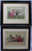 19th century British School
"Duet by Surrey Bob and The Duchess of All-Bum"
A hand coloured