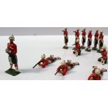 Britains soldiers - The Gordon Highlanders - eighteen figures, standing,