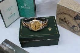 Rolex - A Gentleman's steel and gold Oyster Perpetual Datejust Superlative Chronometer wristwatch,