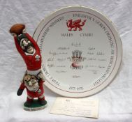 A John Hughes grogg titled "Under every great lock......Theres a good prop", signed to the underside