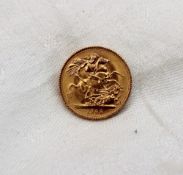 An Elizabeth II gold Sovereign dated 1968