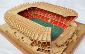 A scratch built model of Cardiff Arms Park,