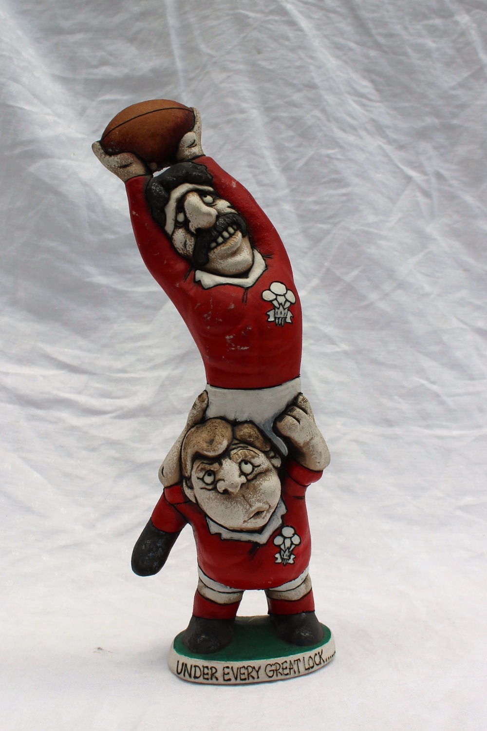 A John Hughes grogg titled "Under every great lock......Theres a good prop", signed to the underside - Image 2 of 4
