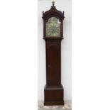 A 19th century oak longcase clock,