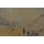 Circle of Richard Parkes Bonnington
A desert scene with a castle in the background
Watercolour
18 x