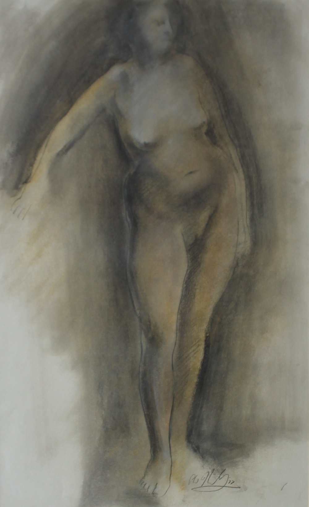 Peter William Nicholas
Nude study
Watercolour
Initialled and dated '77
56 x 34cm

***ARTISTS