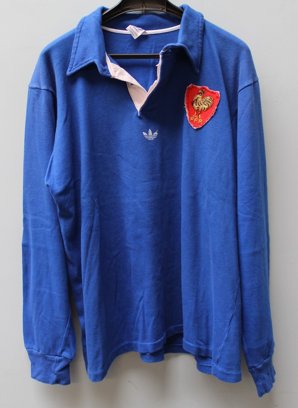 Allan Martin - A blue French International match worn jersey, - Image 2 of 3