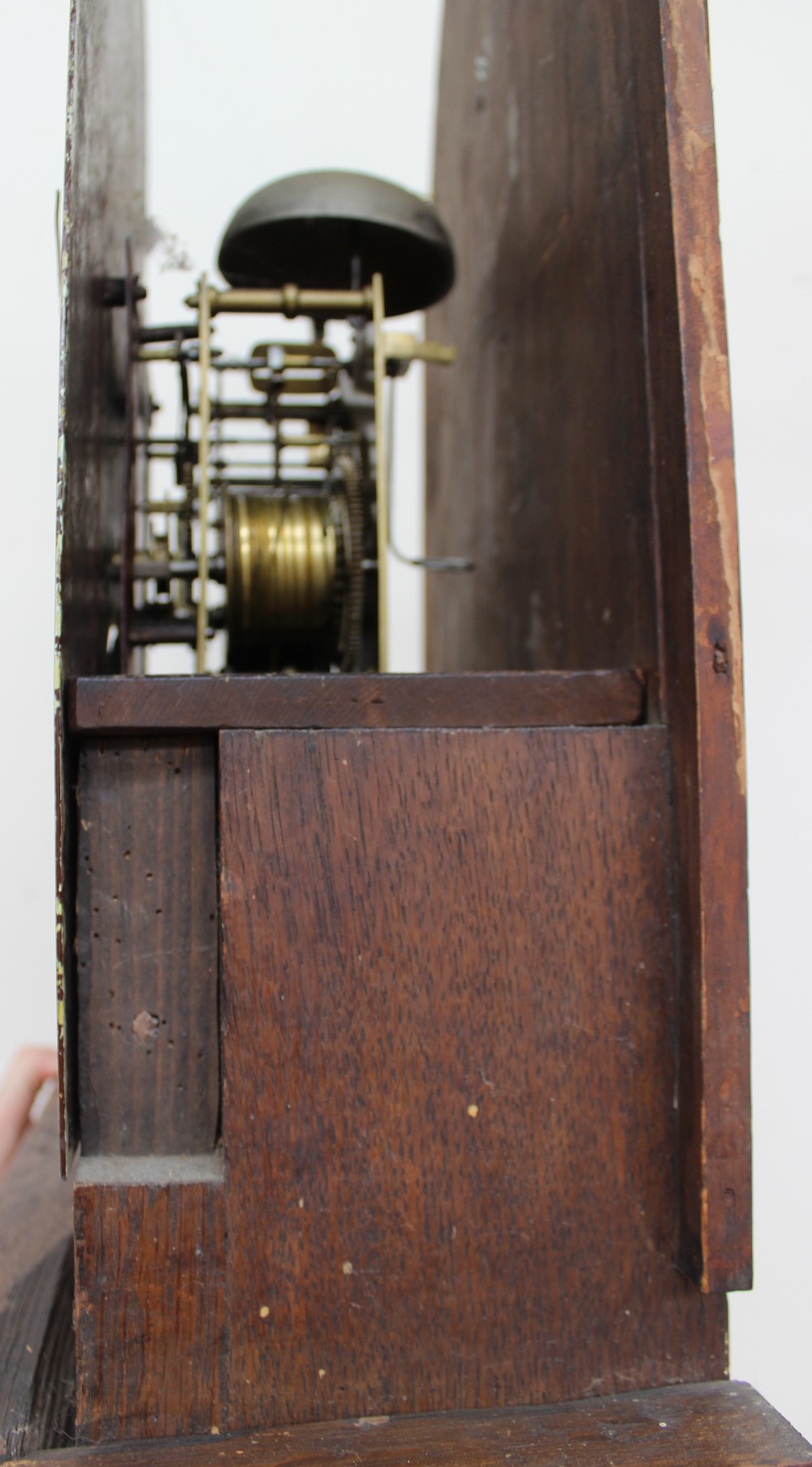 A 19th century oak and mahogany longcase clock, - Image 5 of 7