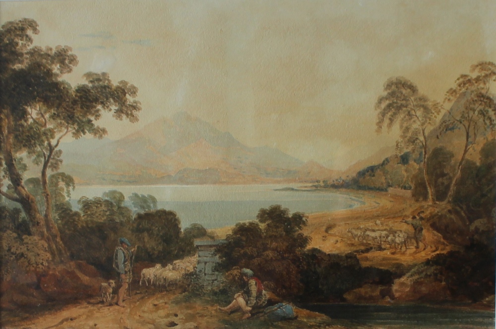 Copley Fielding
Loch Katherine, Highlands of Scotland
Watercolour
Signed and dated 1835
30 x 46cm