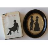 Auguste Edouart(1789-1861) 
Silhouette of "Daniel Webster & Mrs David Webster"
Cut paper 
Inscribed