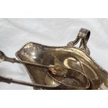 An Edwardian silver twin handled and twin spouted sauce boat, Birmingham, 1905,