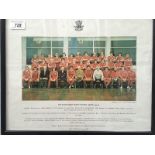 Allan Martin - A collection of framed photographs including "The Welsh Rugby Union National Squad