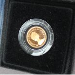 An Elizabeth II gold sovereign dated 1979,