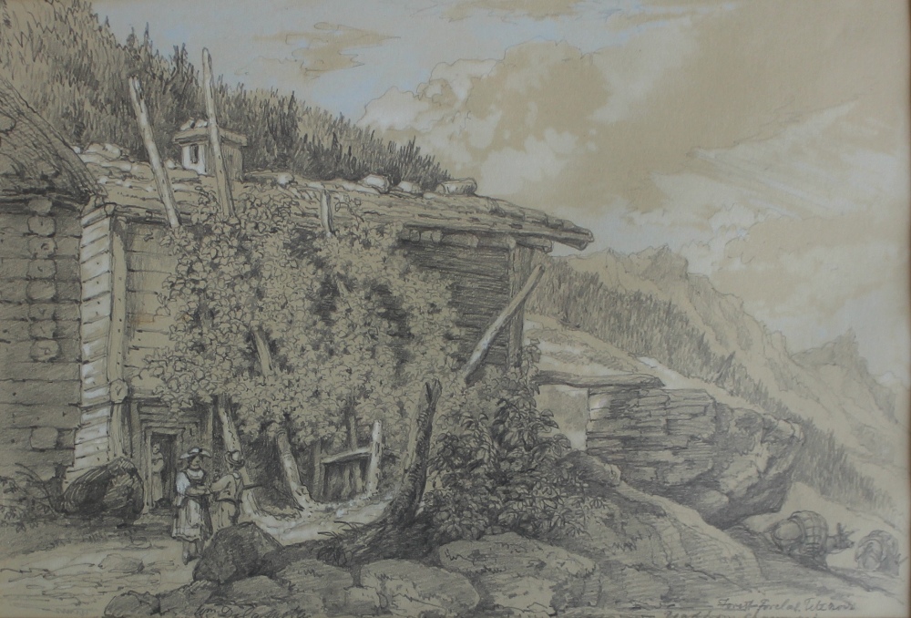 William Delamotte
A cottage in a landscape
Pencil sketch
Signed
22.5 x 33.