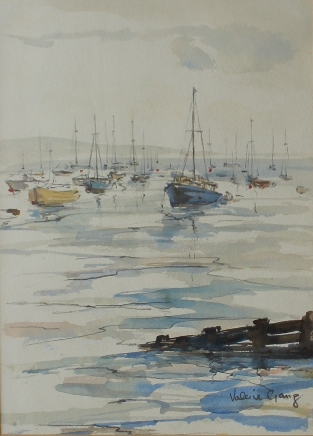 Valerie Ganz
Boats in a harbour
Watercolour
Signed
34 x 24.