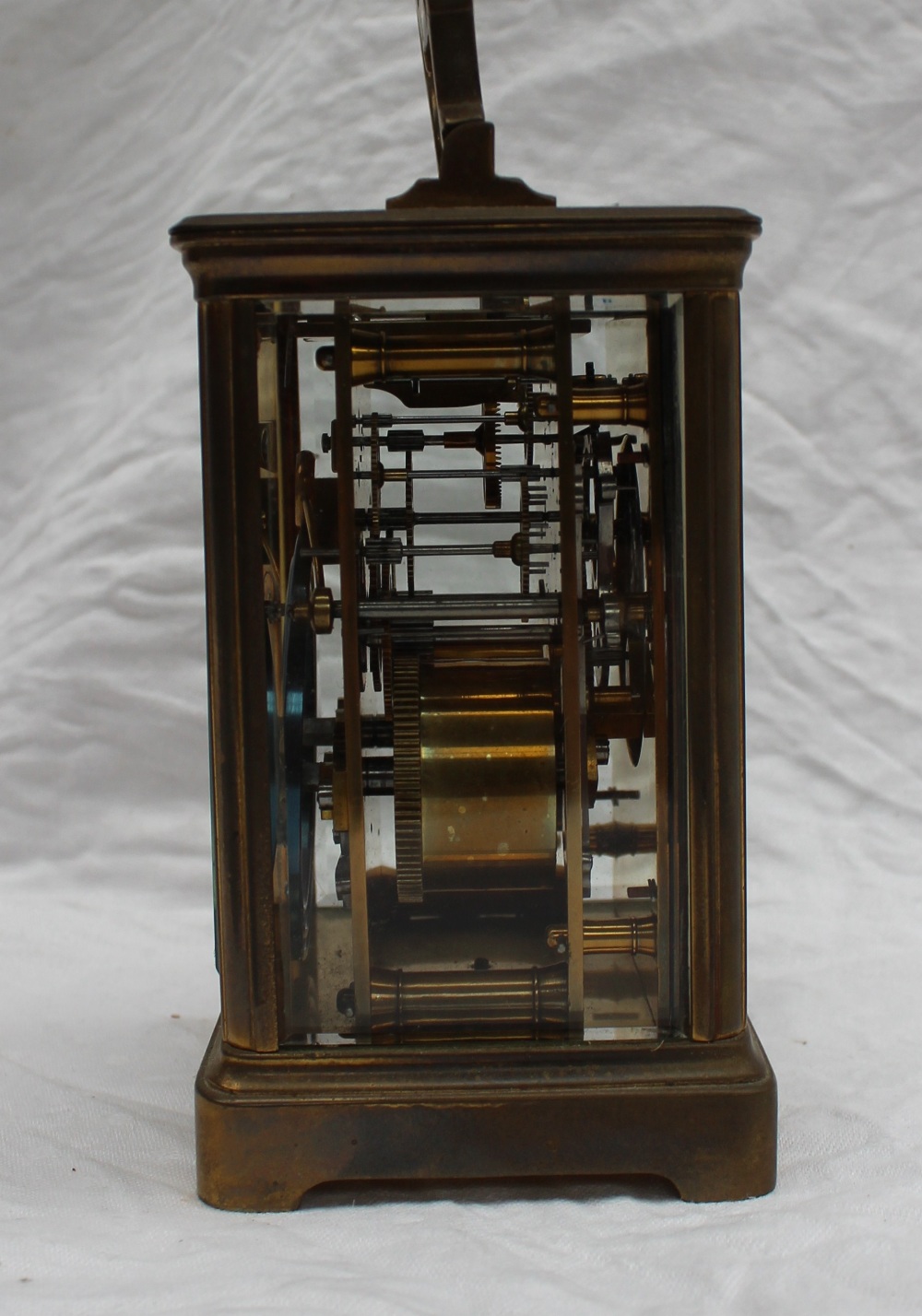 A brass carriage clock, with a lever platform escapement, - Image 5 of 5