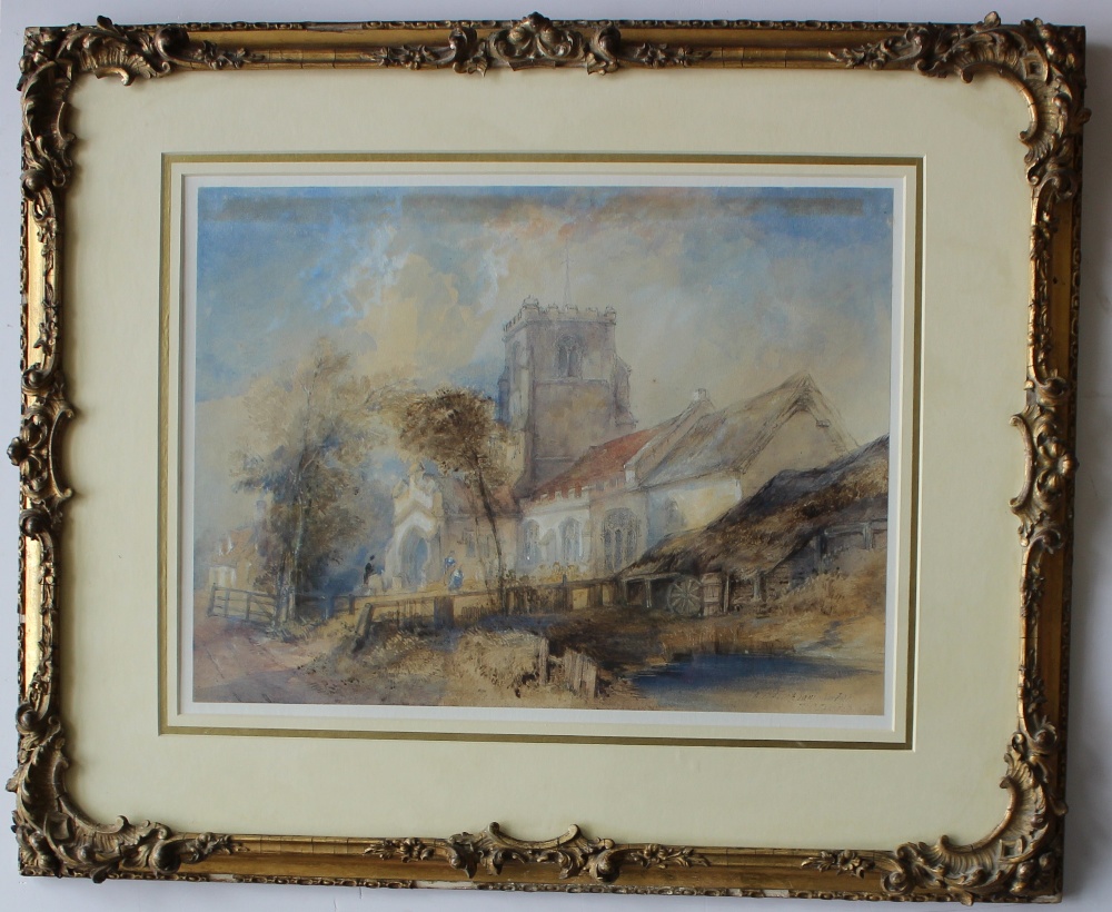 T C Dibdin
A church in Norfolk
Watercolour
Signed and dated 1853
29 x 39cm - Image 2 of 4