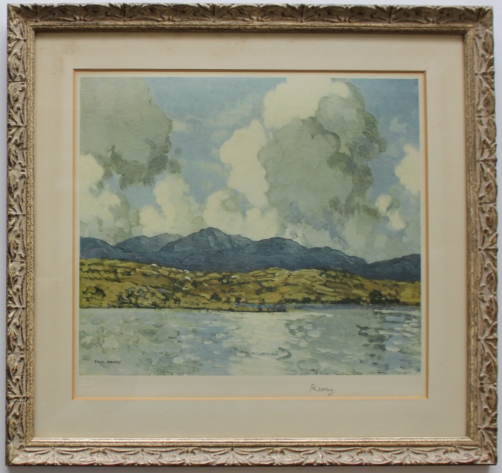 After Paul Henry 
A landscape scene  
A print 
Signed in pencil to the margin 
Fine Art trade blind - Image 2 of 3