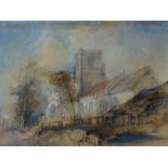 T C Dibdin
A church in Norfolk
Watercolour
Signed and dated 1853
29 x 39cm