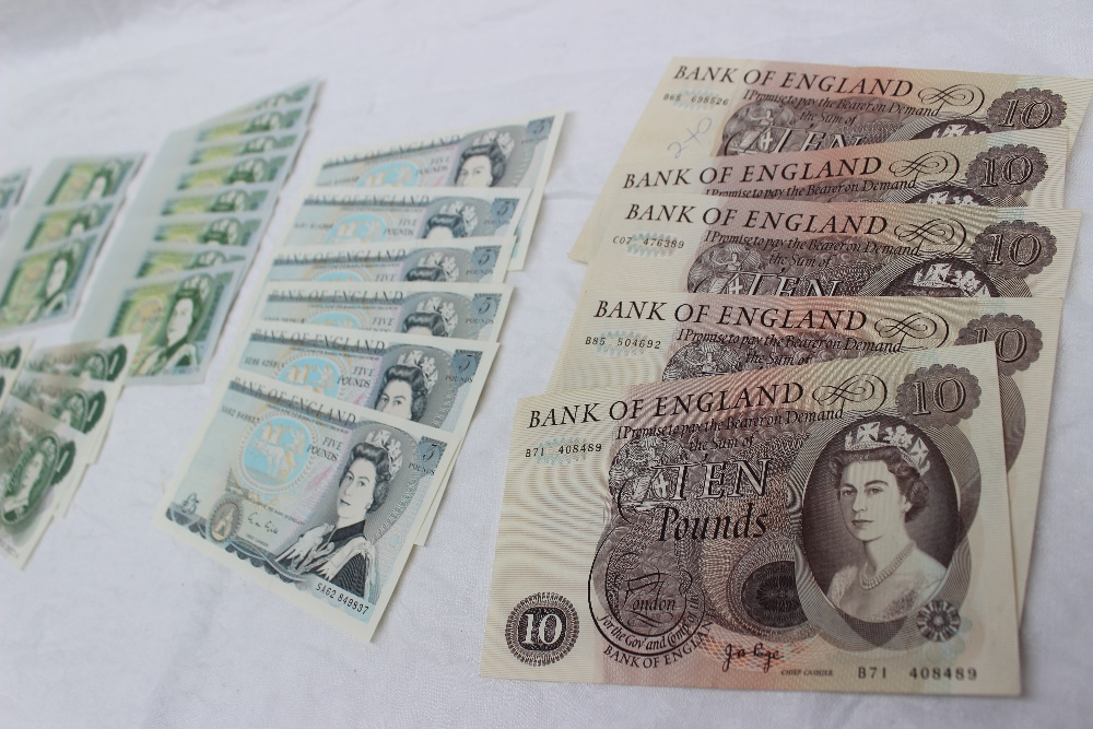 A collection of bank notes including Clydesdale bank one pound note, other one pound notes, - Image 3 of 3