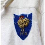 Allan Martin - A white French International match worn jersey,