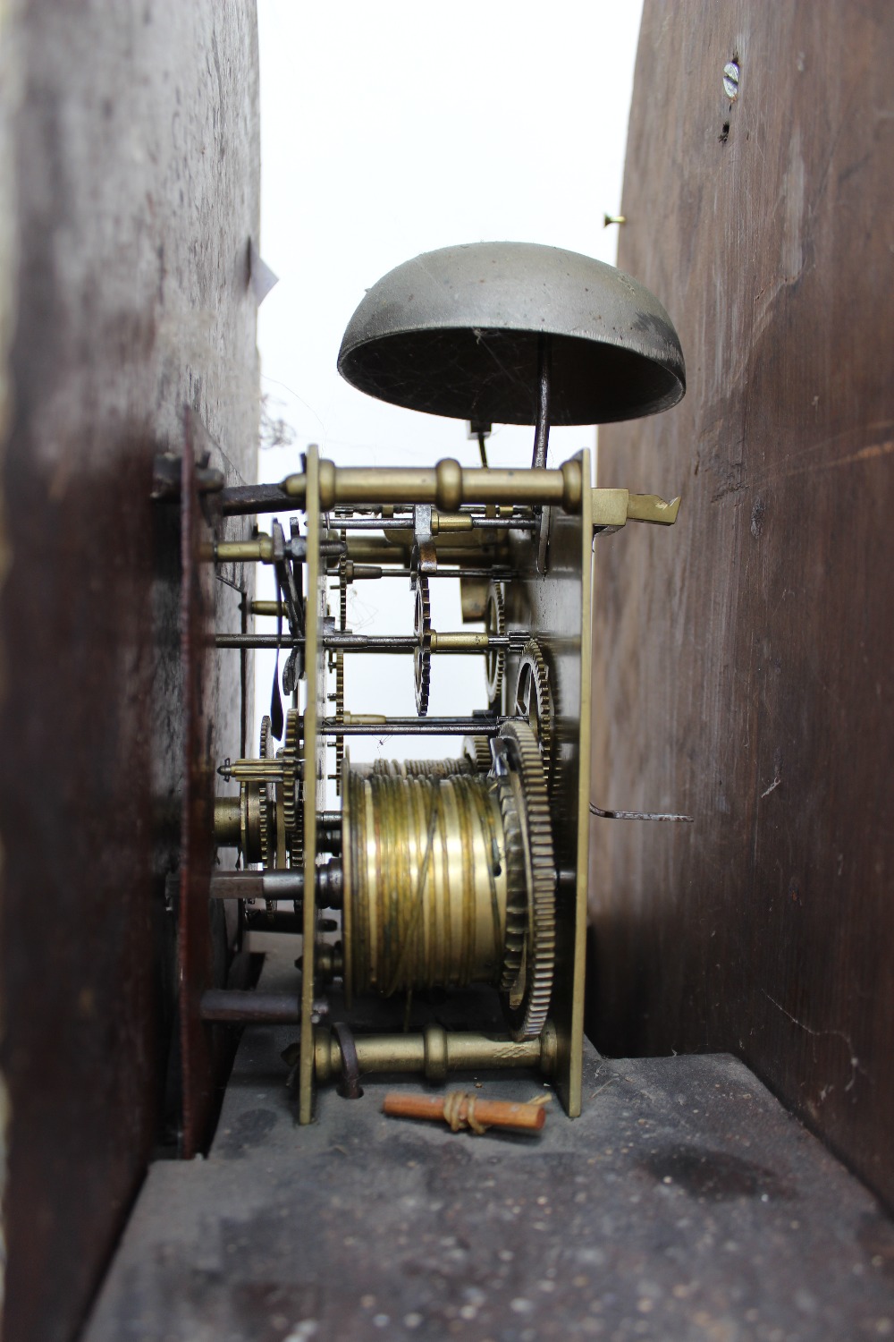 A 19th century oak and mahogany longcase clock, - Image 4 of 7