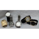 Allan Martin - A Seiko 5 automatic wristwatch together with three other Seiko wristwatches,